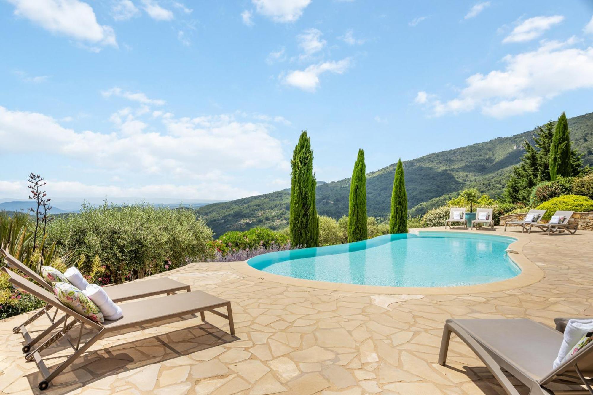 Villa La Genestiere - Familienoase Und Golfertraum Mit Infinity-Pool Und 180-Grad-Panoramablick Bis Zum Meer Сейан Екстериор снимка